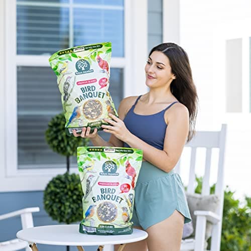 Nature Anywhere Bird Seed Bird Banquet Bird Seed for Outside Feeders, Wild Bird Seed, Bird Food, No Fillers, Made in USA, Wild Bird Food Blend - Thumbnail 6