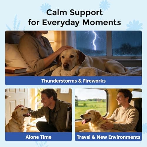 PrimePaw Calming Chews for Dogs L-Theanine L-Tryptophan Phosphatidylserine Valerian Chamomile Passion Flower Non-Sedating Relaxation Support All Breeds Puppy Adult Senior Chicken Flavor 120 Soft Chews - Thumbnail 5