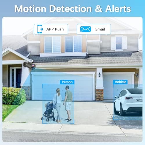 【2-Way Audio】 Outdoor Wired Security Camera System, Wired Cameras for Home Security, Home POE Video Surveillance Systems DVR Kits - Thumbnail 6