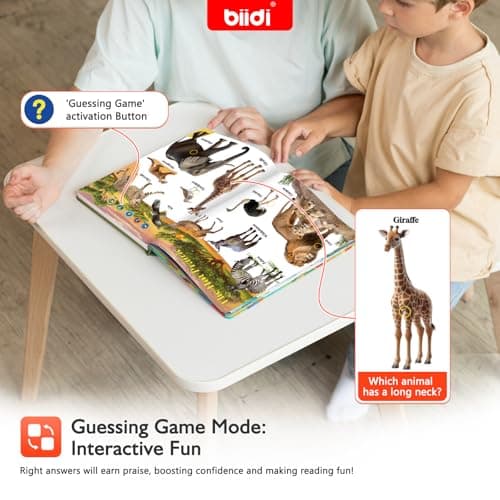 English Interactive Sound Book for Toddler3-5,Talking Activity Book,Educational Learning Toys for Boys Girls, Birthday Gifts for Kid Age 3 4 5 6 Year Old,Sensory Autism Toys,171 Animal,600+Sounds - Thumbnail 4