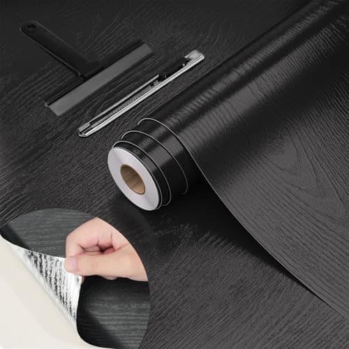 WADILE Peel and Stick Wood Grain Wallpaper 15.7"x78.7" Waterproof Self Adhesive Contact Paper for Kitchen Backsplash Countertops Furniture Cabinets Walls – Removable Vinyl with Free Knife & Squeegee - Image 1