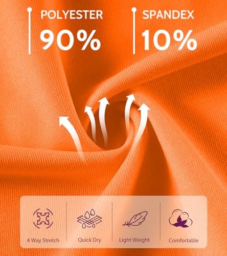 Cozople Boys Polo Shirts Moisture Wicking Quick Dry Golf Shirt Short Sleeve Athletic Casual School Uniform for Kids,Neon Orange,Size 13-14 - Thumbnail 6