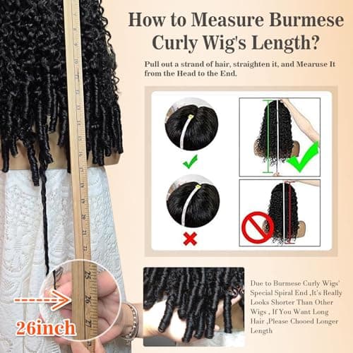 Burmese Curly Human Hair Wig 250% Density 13x4 Glueless Curly HD Lace Front Wigs Pre Plucked Pre Cut Pre Everything Tiny Knots Glueless Wear and Go Wigs For Black Women Beginner Friendly 28 Inch - Thumbnail 5