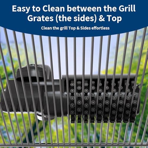 Electric Grill Brush Rechargeable, 3 Powerful Speed BBQ Grill Brush for Outdoor Grill, 180° Adjustable, Stainless Steel Rotary Brush Head, Automatic Grill Cleaning Brush for Camping Outdoor Grill - Thumbnail 4