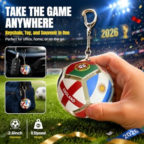 2026 Soccer Gifts,Football Accessories,Fidget Toys for Adults with Flag,USA 250th Anniversary Merchandise,Fidget Soccer for Anxiety Release - Thumbnail 4