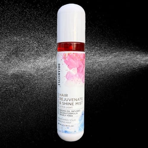 Barbique Argan Oil Spray for Hair - Infused with Argan Oil, Vegan & Cruelty-Free Formula, Sustained Nourishing for Smooth, Shiny, and Healthy Hair (3.38 Fl Oz)