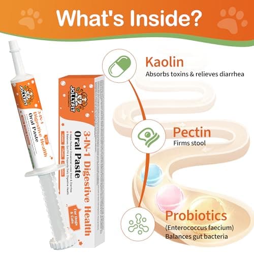 Antidiarrheal for Dogs - Kaolin Pectin Probiotic Paste for Dog, Anti-diarrheal for Cats - Puppy Probiotic Supports Firm Stool, Balances Gut pH, and Promotes Daily Digestive Health - 1 oz - Thumbnail 2