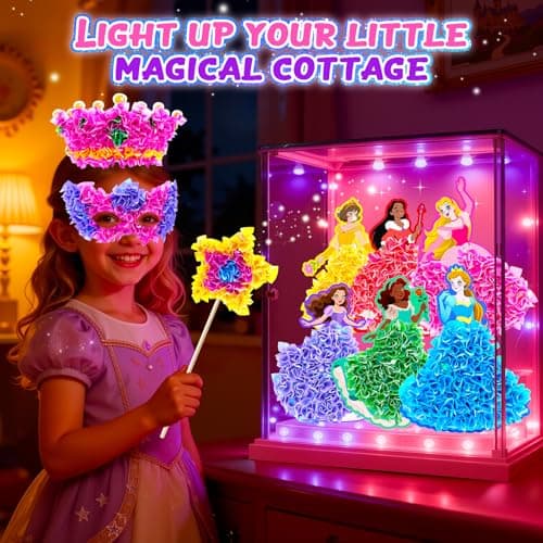 Gooidea 10PCS Poke Arts and Crafts for Girls Ages 4, 5, 6, 7, 8, 9, Classical Princesses Poking Art, Mess-Free DIY Craft for Kids DIY Creative Activities Pretend Play Toy Gifts for Kids Age 4-9 - Thumbnail 6