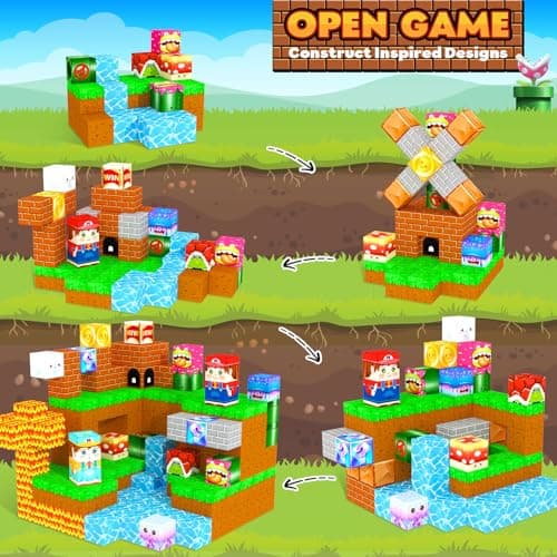 Magnetic Blocks Kids Toys & Games, Magnetic Building Cubes Montessori Construction Sensory Toys for 3-5 5-7 6-8 8-13 Year Old Boys Girls, Toddler for Ages 3+ Birthday Decorations Party Favors Gifts - Thumbnail 2