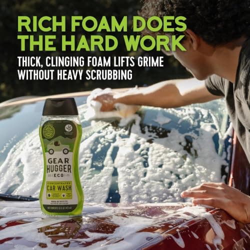 Gear Hugger Car Wash Soap (16 oz, Pack of 2) – Eco-Friendly Car Cleaner, Biodegradable Car Wash with Natural Saponins & Eucalyptus – Safe Car Soap for All Vehicle Surfaces - Thumbnail 4