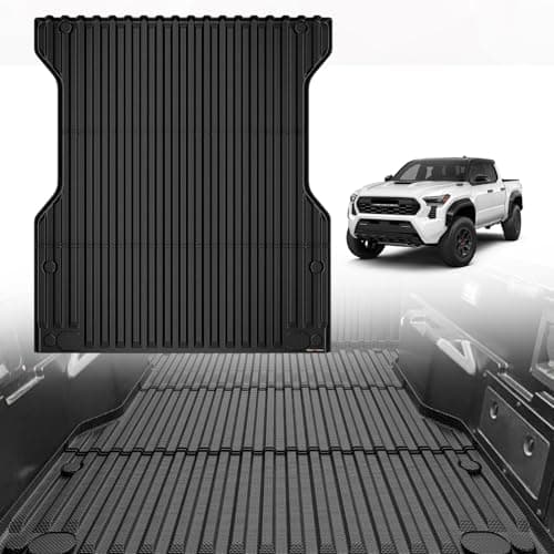 TripleAliners Truck Mat Compatible with 2024-2026 Toyota Tacoma 5FT Accessories, Truck Bed Mat Heavy Duty Custom Fit All Weather Protection TPE Pickup Liner - Image 1