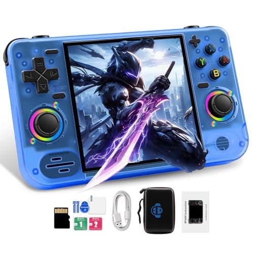 RF40H Retro Handheld Game Console, 4.0" Retro Gaming Console, Built-in 20,000+ Classic Games, Supports WiFi Connection, Open Source Linux System, Portable Handheld Video Games (Blue) - Image 1