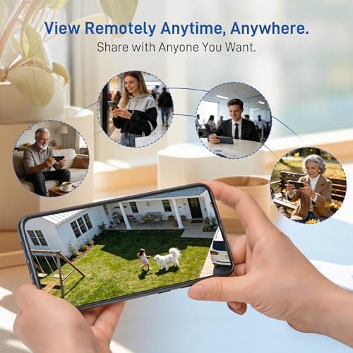 4G LTE 3K Security Cameras, Wireless Solar Powered Security Camera Outdoor, IP66, HD Color Night Vision, AI Triple Detection, 360° Auto Tracking, Smart Cameras for Home Securitym, No WiFi Required - Thumbnail 4