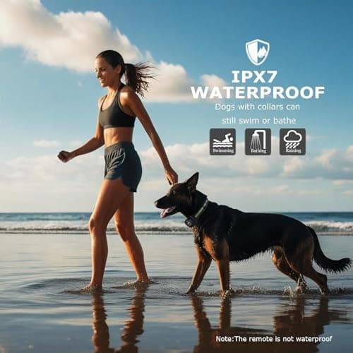 Heaflex Dog Training Collar 3 Dogs, Dog Shock Collar with Remote - 2600Ft Range, Rechargeable Waterproof Electric Dog Collar, 3 Training Modes (Vibration, Beep, Shock) for E-Shock Collar（Black） - Thumbnail 2