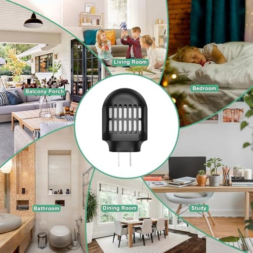 Simashts Mosquito Repeller, Electronic Mosquito Repellent Plug in Indoor Use, No Candles or Flames,DEET-Free, for Home, Bedroom, Office, Kitchen (Black) - Thumbnail 5