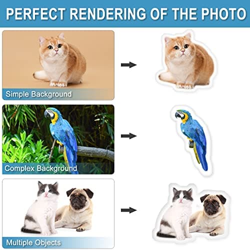 DGGW Customized Pillow - Duplex Printing Shape Photo Pillow with Pet, Idol, Face, Personalized Photo Gifts for Birthday/Mother's/Father's/Christmas/Thanksgiving/Valentine's Day (24inches) - Thumbnail 2