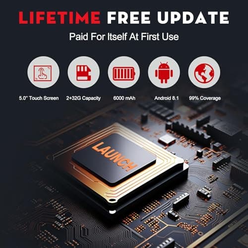 LAUNCH CRP123I V2.0 Elite OBD2 Scanner, 2026 Upgraded Diagnostic Scan Tool with 7 Reset, Oil/SAS/Throttle/Brake/BMS/DPF Reset/ABS Bleeding, Multi Systems Code Reader, Lifetime Free Update, FCA SGW - Thumbnail 6