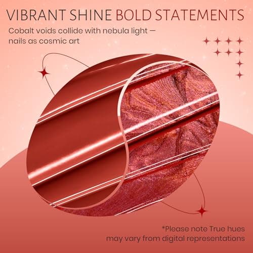 ABAC Ombre & Patting Gel Palette for Warm Nails,Rusty Red & Shimmer Solid Gel Duo,6g Full-Size - Thumbnail 2