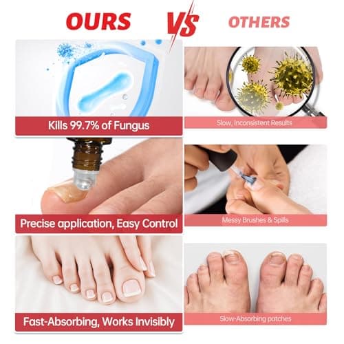 Nail Fungus Treatment Extra Strength – 1% Tolnaftate, Effective Treatment Under and Around Nails, Repairs Damaged Nails, Plant-Based Gentle Formula for Thickened and Discolored Nails, 0.51 fl.oz - Thumbnail 5