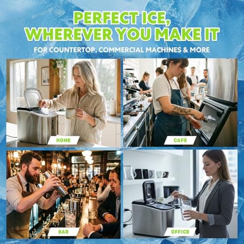 blue fresh Ice Machine Cleaner Tablets for Hard Water - 28 Pack Nickel Safe Scale Removal for Countertop Portable Commercial Nugget Ice Makers, Compatible with Opal, GE Profile, Frigidaire - Thumbnail 5