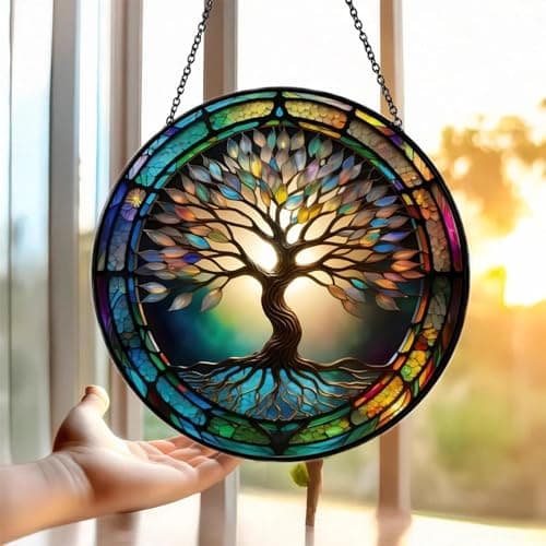 Colorful Tree of Life Suncatcher - Thumbnail 4