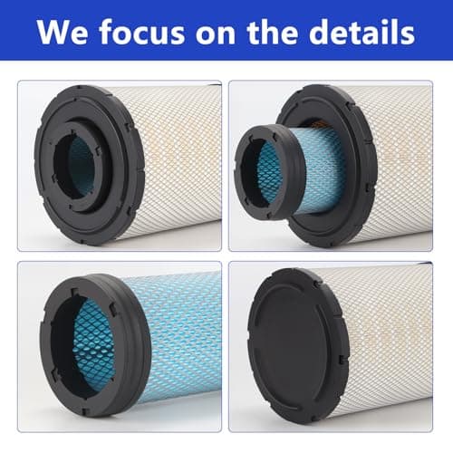 AUIVERED P527484 P527680 Air Filter Kit - Fit for GMC Ford & Magnum Trucks Replaces Baldwin RS2863 RS3501, Wix 46433 46429, Luber-Finer LAF1878, Ac Delco A1169C A1304C AF4878 AF25215 - Thumbnail 6