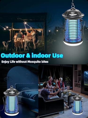 snanlen 4200V High-Powered Electric Bug Zapper Outdoor & Indoor with LED Attractant, Durable ABS Mosquito Zapper Outdoor, Plug-in Fly Trap & Mosquito Killer for Patio, Yard, Garden and Home - Thumbnail 5