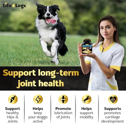 Life4Legs - Soft Chews Hip and Joint Supplement for Dogs - Dog Joint Pain Relief Treats - Glucosamine, Chondroitin, Turmeric - Mobility Bites Supplement - Thumbnail 5