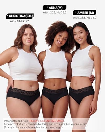 Cevapro Seamless Underwear for Women, Soft Breathable Lace Briefs, Invisible Laser Cut Panties for Women Daily Wear 5 Pack (US, Alpha, Small, Regular, Regular, Black 5) - Thumbnail 2