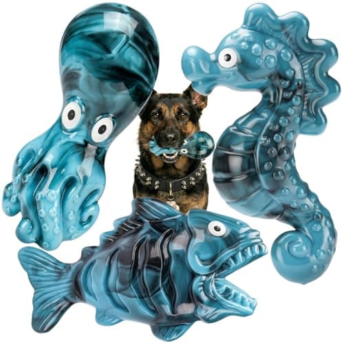 ChienBox Dog Toys for Aggressive Chewers: 3 Pack Tough Chew Toys for Medium Large Dogs, Bacon Flavored Indestructible Dog Toy, Heavy Duty Nylon Chew Bone Dog Toys to Keep Them Busy 20-90 lbs