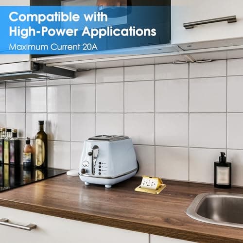 Floor Outlet 20A Pop up Outlet with 25W USB C & USB A, Floor Outlet with 2 AC Outlets Compatible with High-Power Appliances,Update The Soft Pop Make It More Stable and Smooth - Thumbnail 5