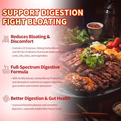 VivoNu Digestive Enzymes | 22 Enzymes with Organic Prebiotics & Probiotics | Supports Digestion* of Protein, Carbs, Fiber & Dairy | 90 Capsules - Thumbnail 4