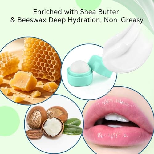 Prism Smile Lip Balm Set, 12 Pack Vanilla Lip Balm for Dry Cracked Lips, Deep Moisturizing & Hydrating Chapstick, Nourishing Lip Care for Women Men Teens, Travel-Friendly Daily Lip Moisturizer - Thumbnail 3