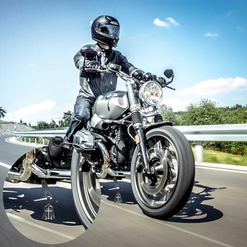 CTZSR Motorcycle Bell Guardian Angel Accessories - Weather-resistant Hangers With Keychain Clip And Key Rings, Fits for Any Motorcycle Bicycle Car Backpack pets` collars or leashes | Black Hangers - Thumbnail 3