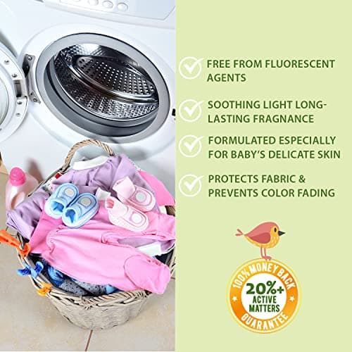 WBM Care Liquid Baby Laundry Detergent, 100 Loads | 68 oz | Gentle formula designed for baby clothes, ensuring effective cleaning and care for delicate skin - Thumbnail 5
