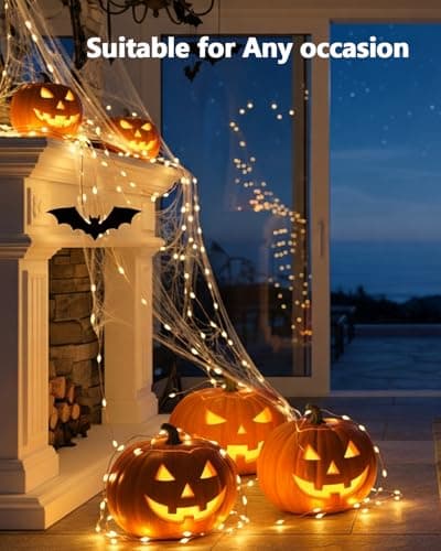 LightSeek 6 Pack, Fairy Lights Battery Operated, 7FT 20 LED String Lights with 6/18H Timer, Battery Twinkle Lights for Wedding Event Party Supplies Christmas Decor Indoor Outdoor, Warm White - Thumbnail 5