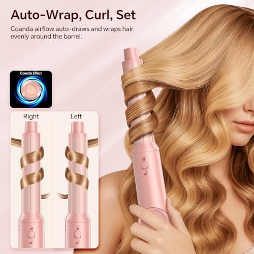 HydraStyl 5-in-1 Air Styler, High-Speed Hair Dryer & Blow Dryer Brush with Auto Wrap Curls (L/R), Fast Drying, Volumizing & Frizz-Free, No Heat Damage, Includes Travel Case Gift for Women - Thumbnail 4