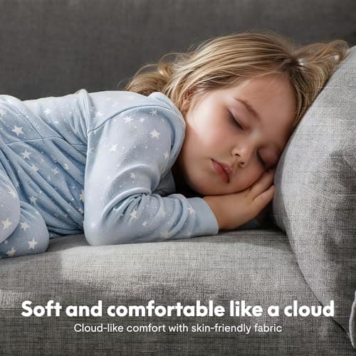 FLEXISPOT SF6 Cloud Sectional Couch for Living Room with Reversible Ottoman, 100.4" L-Shaped Modular Sectional Sofa with Storage, 3-Seater Comfy Sofa Couch for Apartment, Chenille Gray - Thumbnail 6