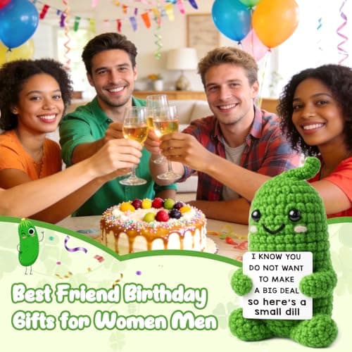 Jettryran Positive Pickle Gifts for Mom Wife Daughter Sister Teacher Appreciation Birthday 2026 Graduation Gifts for Women Men for Husband Easter Basket for Teens Pickle Eggs - Thumbnail 6