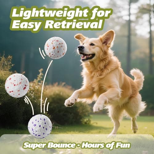 FOXMM E-TPU Dog Balls 3 Pack - Interactive Tennis Balls Alternative for Aggressive Chewers, Indestructible Chew Toys for Puppy Teething, Keep Dogs Busy, Suit for Large Medium Small Breed - Thumbnail 4