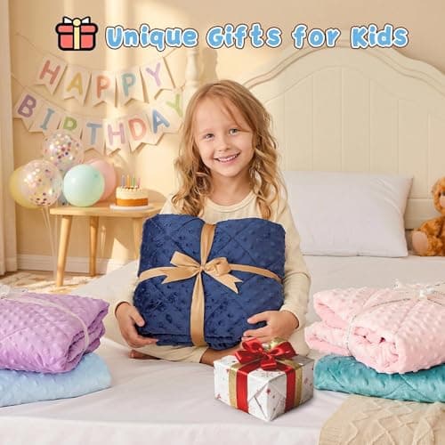 yescool Weighted Blanket Kids 5 Pounds, Kids Birthday Blanket Gifts for Boys Girls, Small Weighted Throw Blankets Washable Heavy Blankets, Winter Weighted Comforter for 5 6 7 8 9 Year Old, 36 * 48in - Thumbnail 2