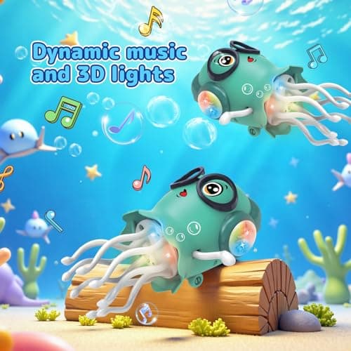 Zonopy Dancing Jellydancer Baby Toy, Crawling Infant Tummy Time Toy,Dancing Loud Music Crawling Walking Toys for 3 4 5 6 7 8 Year Old Kids Boy Girl Birthday Gifts, Interactive Relax Fidget Gifts - Thumbnail 3