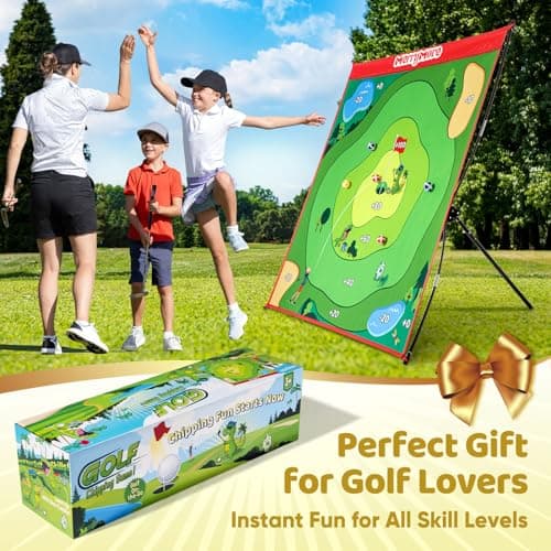 MerryMove Golf Chipping Game Set: Portable Indoor & Outdoor Sticky Golf Games Fun, Family Backyard Yard Golf Target Game Set (Golf Club Not Included) - Thumbnail 3