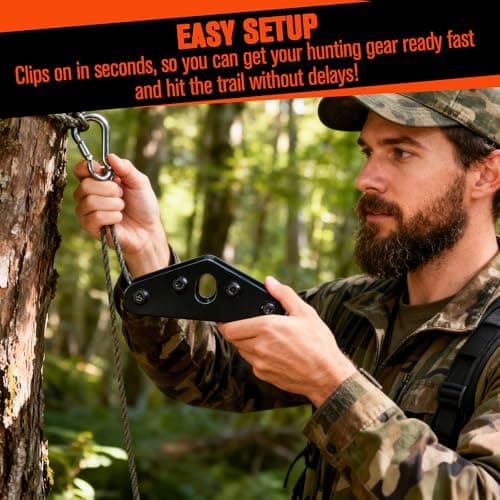 HOLIDAYMAP Saddle Hunting Accessories - 2.5mm Thick Saddle Bridge Spreader, Heavy-Duty Hip Pinch Relief Tool for Tree Saddle Hunting, 304 Stainless, Durable Tool for Saddle Hunting Hip Comfort - Thumbnail 6