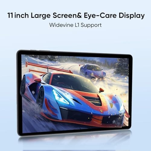 JUNINKE Tablet 11 Inch, Android 16, 32GB RAM+256GB Octa-Core, 8000mAh Battery, 1280 * 800 Touch Screen, 5+8MP Dual HD Camera (Black Case and Keyboard) - Thumbnail 6
