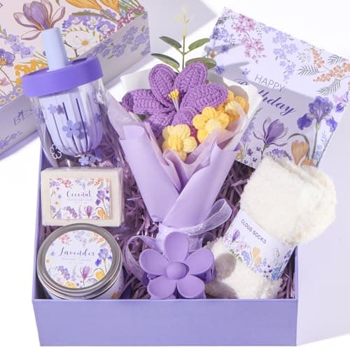 Birthday Gifts for Women, Purple Birthday Gift Box Gift Set for Her - Image 1