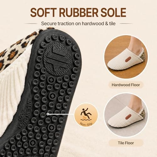 ATHMILE House Slippers for Women Men Indoor House Shoes Travel Bedroom - Thumbnail 6