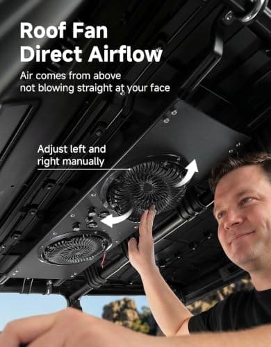 KEMIMOTO UTV Fan Compatible with Polaris Ranger, RZR XP 1000 2024+,Defender - Thumbnail 3