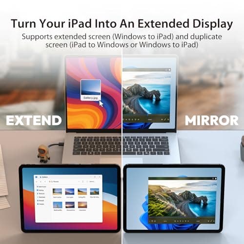 j5create AeroDrop CrossLink Wireless Dongle - Instant Share Files, Photos, Keyboard, Mouse, and Screen Between iPhone/iPad/Android and Windows Computer (JUAW22) - Thumbnail 3