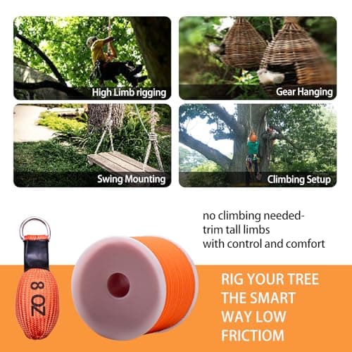 CIVIGARD Arborist Throw Weight Bag for Tree Climbing, Durable Nylon Multi Outdoor Throw Bag for Tree Work, Tear-Resistant for Sport Rock Spelunking Trimming Camping（8OZ） - Thumbnail 6